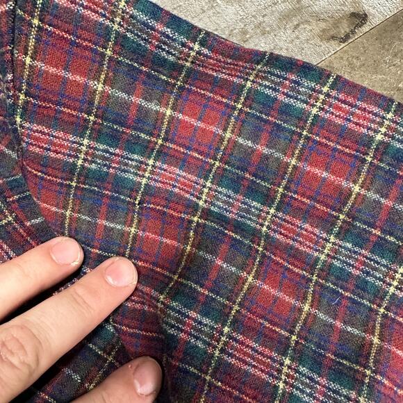 Vintage Pendleton 100% Pure Virgin Wool Shirt Flannel Plaid Mens L Button Up - Picture 3 of 16
